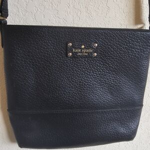 kate spade Black Leather Bay Street Cora Crossbody Bag